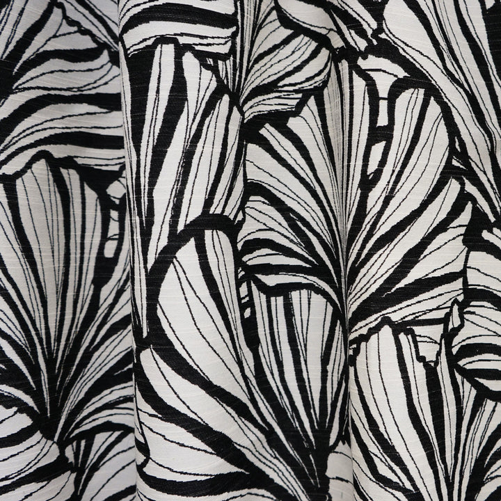 Leaves 98Sj101 by JF Designer Fabric JF Studio 50% Cotton, 41% Polyester, 9% Viscose India Horizontal: 25 and Vertical: 28.625 52 - Swanky Fabrics -