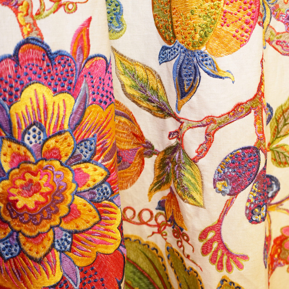 LEGRANDE 44SJ101 by JF Designer Fabric JF Studio 41% Viscose, 29% Linen, 19% Cotton, 11% Polyester India  Horizontal: 25.5 and Vertical: 31.5 56  - Swanky Fabrics -