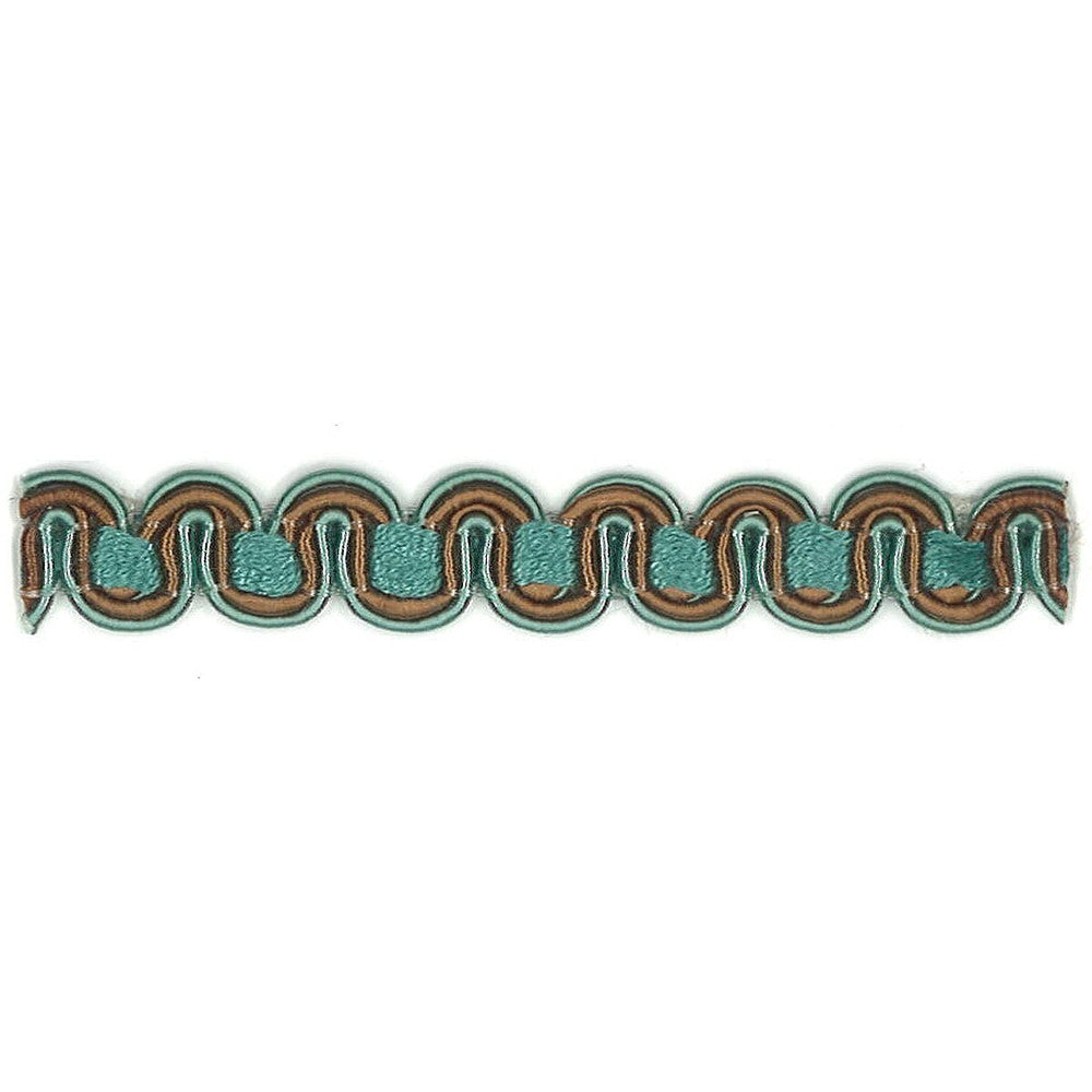 Lexington 27 Pacific by Stout Designer Trim Art Of Design Trim-2 Tapes 100% Spun Viscose CHINA Horizontal: 0 and Vertical: 0 0.38 in - Swanky Fabrics -