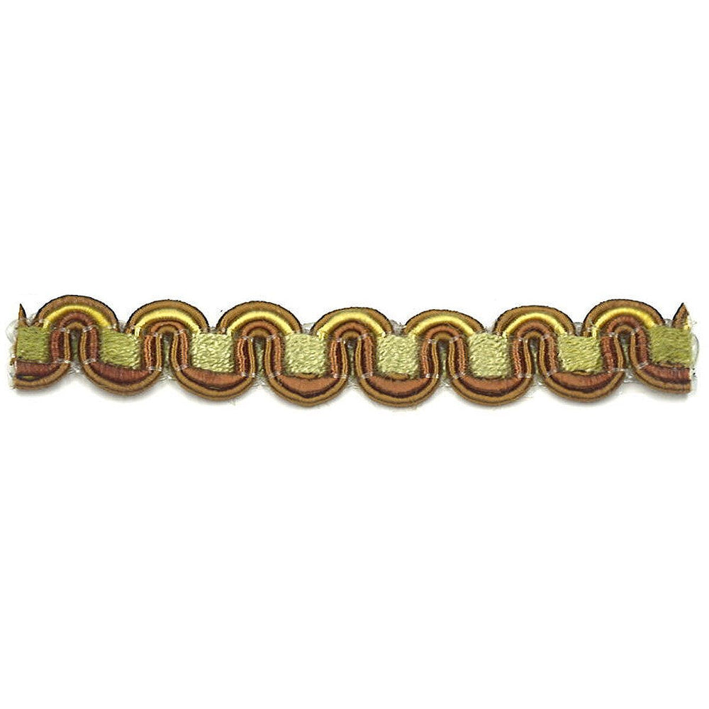 Lexington 37 Nutmeg by Stout Designer Trim Art Of Design Trim-2 Tapes 100% Spun Viscose CHINA Horizontal: 0 and Vertical: 0 0.38 in - Swanky Fabrics -