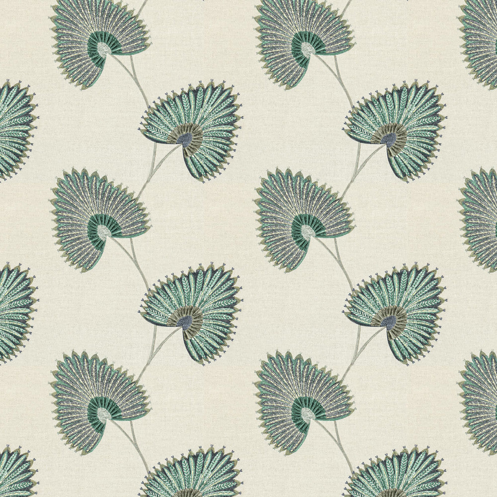 Linette 3 Lagoon by Marcus William Designer Fabric MARCUS WILLIAM CURIOSITIES 55%LIN 45%COT %VEMB INDIA FLAME RETARDANT-U.F.A.C. CLASS 1 CATB 117-2013 WYZENBEEK 51 000 DOUBLE RUB WEAR TEST (HEAVY DUTY) Horizontal: 16.750 and Vertical: 15.000 50 in - Swanky Fabrics -