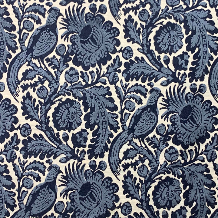 Lisette Wedgewood by Magnolia Designer Fabric - 67% Vis, 33% Poly India 20000 Horizontal: 28.5 and Vertical: 21.5 54 - Swanky Fabrics -
