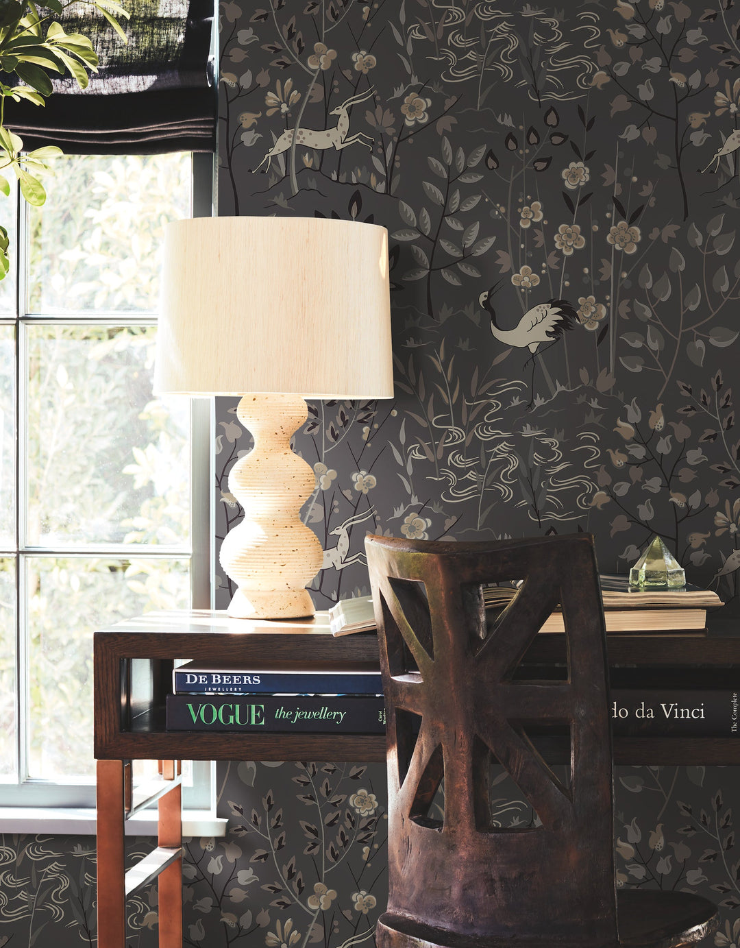 Aspen Grey Wallpaper by Ronald Redding Designer