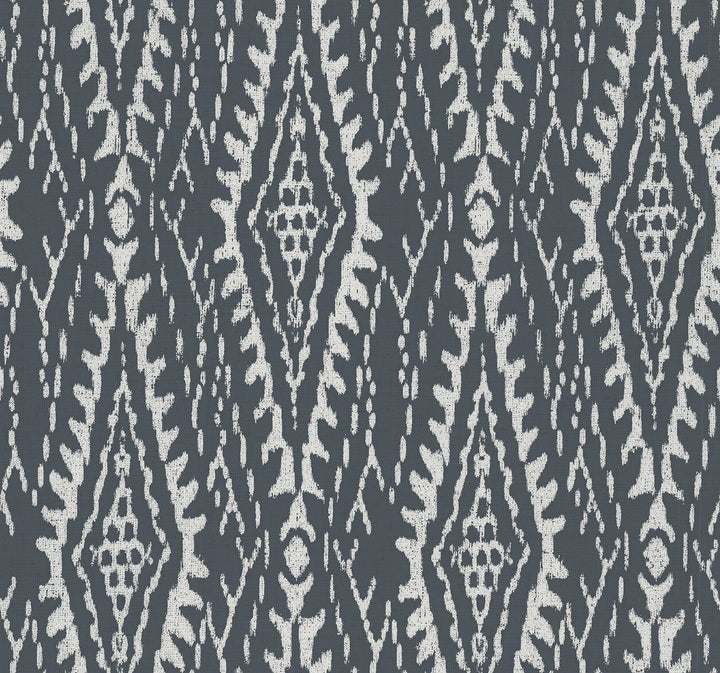 Rousseau Paperweave Charcoal Wallpaper by Lemieux et Cie Designer Lemieux et Cie Signature Covers about 60.8 square feet 27-in by 27-ft long roll Prepasted 25.25 - Swanky Fabrics -