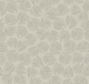 Elora Leaf Taupe Wallpaper by Lemieux et Cie Designer