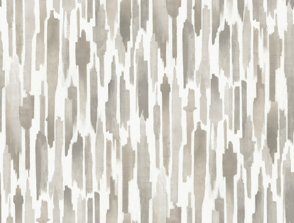 Pluie Light Neutral Wallpaper by Lemieux et Cie Designer Lemieux et Cie Signature Covers about 60.8 square feet 27-in by 27-ft long roll Unpasted 20.5 - Swanky Fabrics -