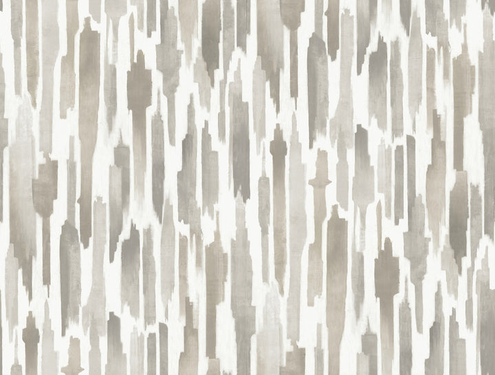 Pluie Light Neutral Wallpaper by Lemieux et Cie Designer Lemieux et Cie Signature Covers about 60.8 square feet 27-in by 27-ft long roll Unpasted 20.5 - Swanky Fabrics -