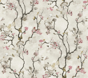 Avril Chinoiserie Rose Wallpaper by Lemieux et Cie Designer