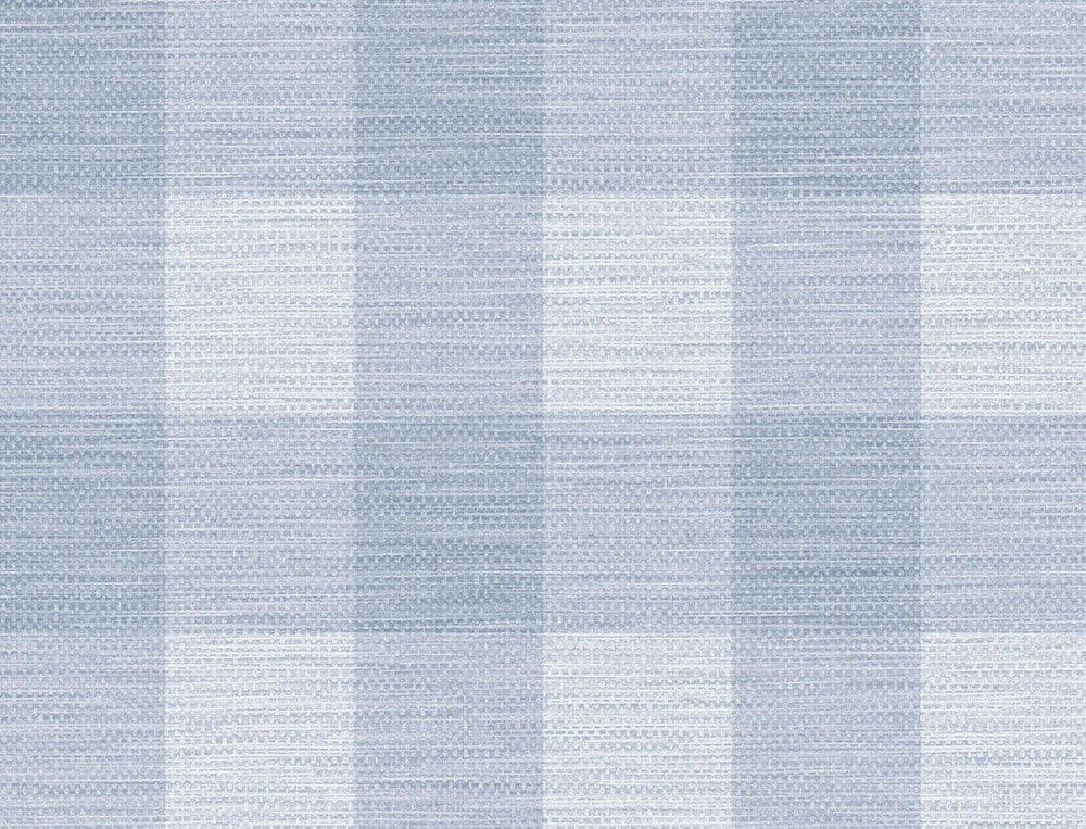 Rugby Gingham Carolina Blue LN10812 by Lillian August Designer Wallpaper