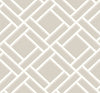 Block Trellis Cove Gray and Fog LN11508 by Lillian August Designer Wallpaper