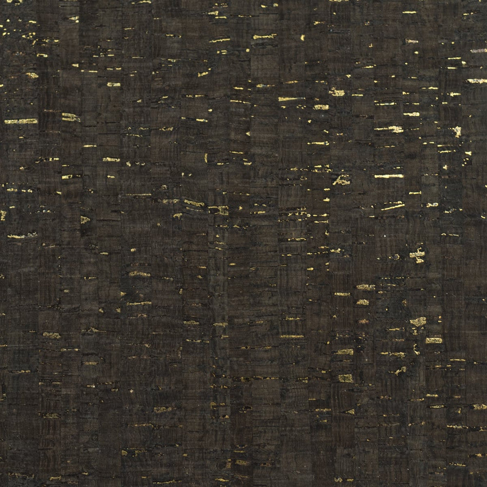 Cork Espresso & Metallic Gold LN11858 by Lillian August Designer Wallpaper
