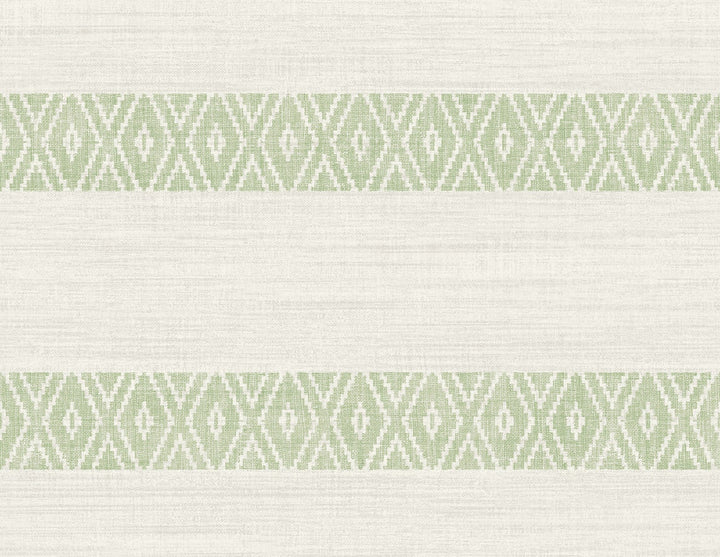 Alani Geo Stripe Aloe LN40104 by Lillian August Designer Wallpaper