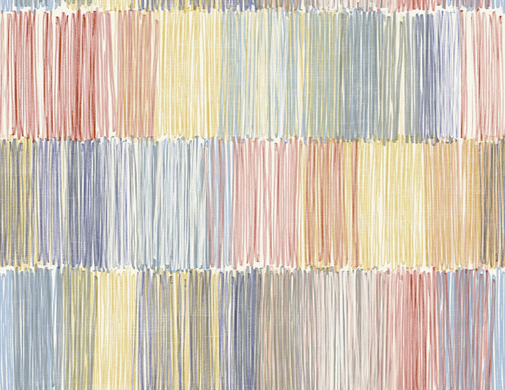Arielle Abstract Stripe Summer Sky LN40301 by Lillian August Designer Wallpaper