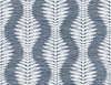 Carina Leaf Ogee Midnight Sky LN40502 by Lillian August Designer Wallpaper