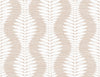 Carina Leaf Ogee Blush LN40506 by Lillian August Designer Wallpaper