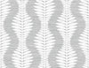 Carina Leaf Ogee Morning Fog LN40508 by Lillian August Designer Wallpaper