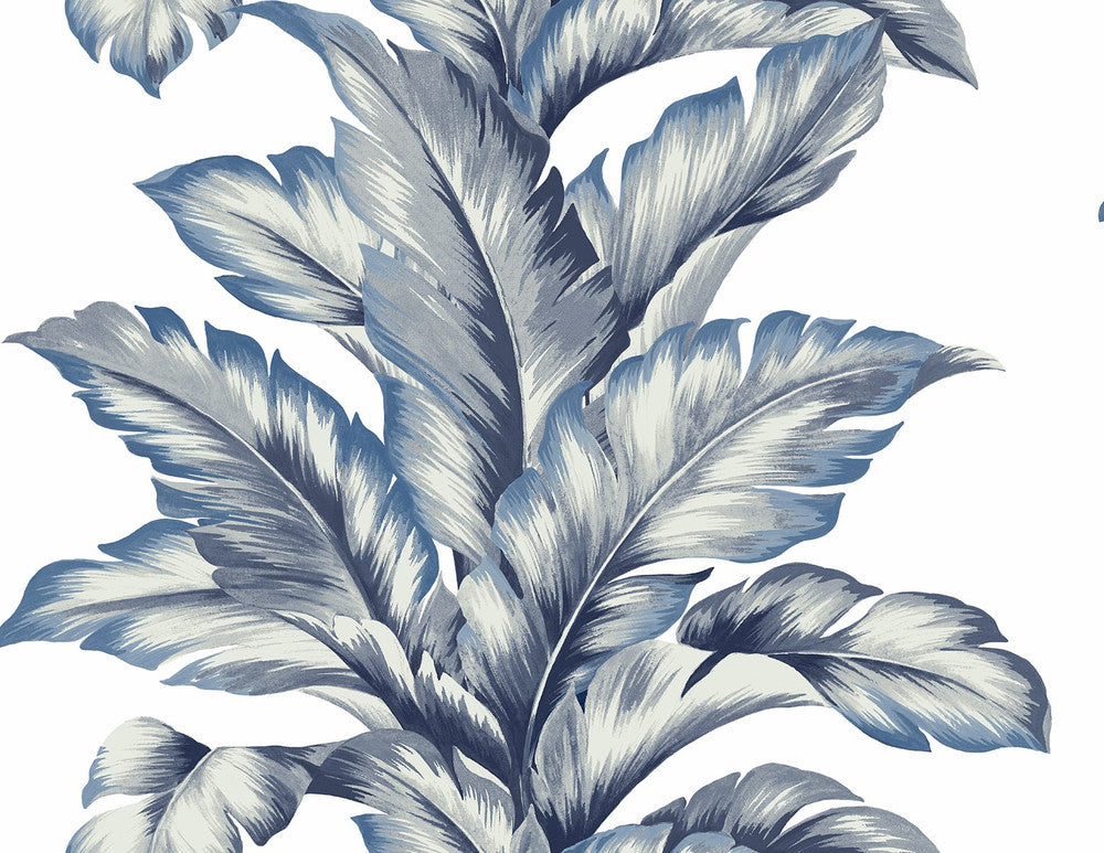 Banana Springs Coastal Blue LN40612 by Lillian August Designer Wallpaper