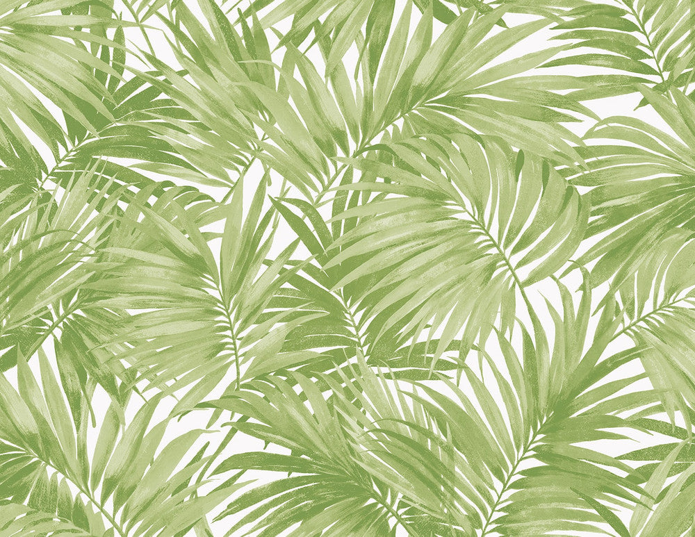 Cordelia Tossed Palms Spring Green LN40704 by Lillian August Designer Wallpaper