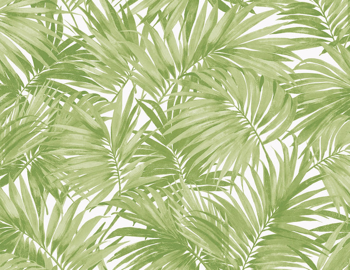 Cordelia Tossed Palms Spring Green LN40704 by Lillian August Designer Wallpaper