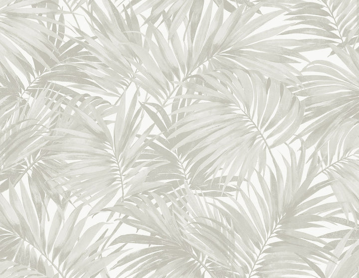 Cordelia Tossed Palms Dove Grey LN40707 by Lillian August Designer Wallpaper