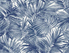 Cordelia Tossed Palms Pacific Blue LN40712 by Lillian August Designer Wallpaper
