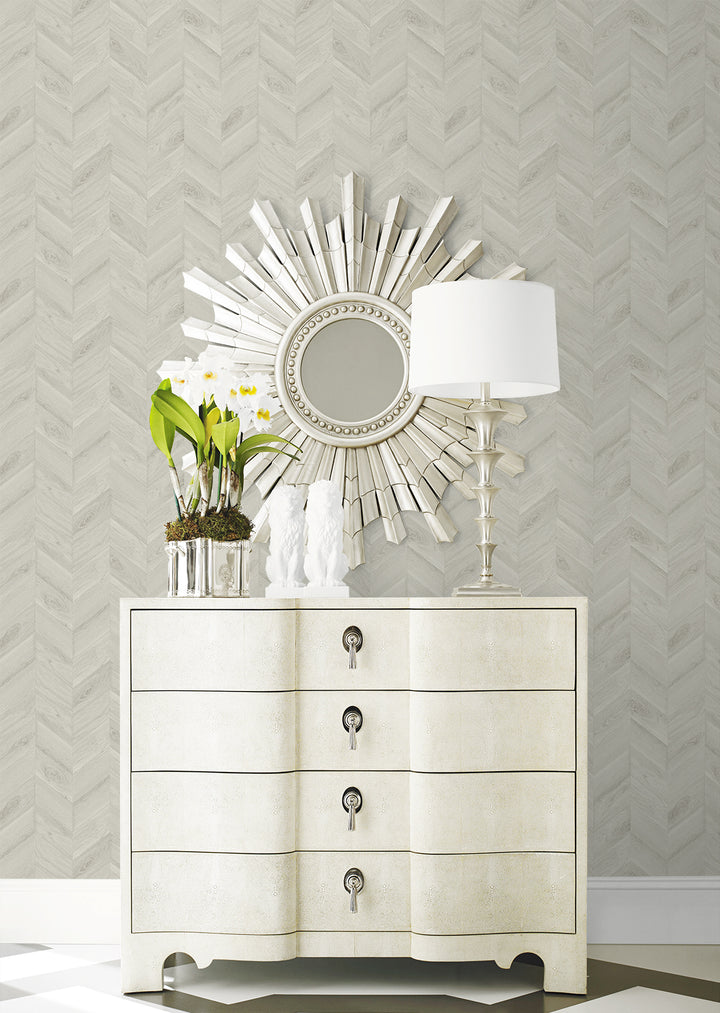Keone Bay Chevron Birch LN40818 by Lillian August Designer Wallpaper