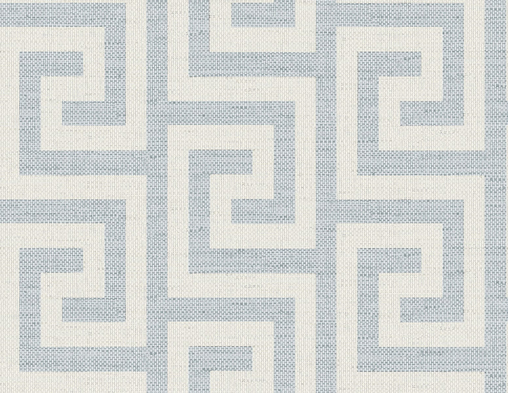 Luna Retreat Greek Key Skylight LN41202 by Lillian August Designer Wallpaper