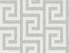 Luna Retreat Greek Key Pewter LN41208 by Lillian August Designer Wallpaper
