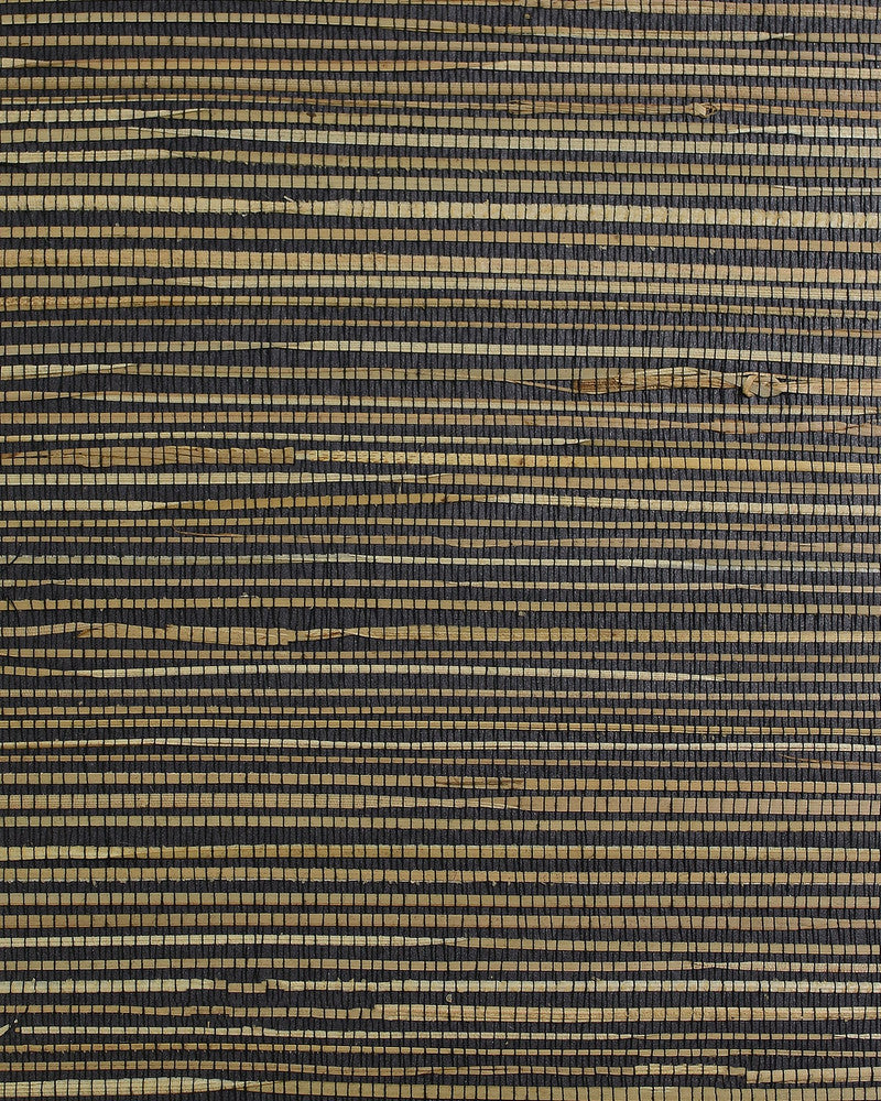 Boodle Regular weave Black Tan LN50085 by Lillian August Designer Wallpaper
