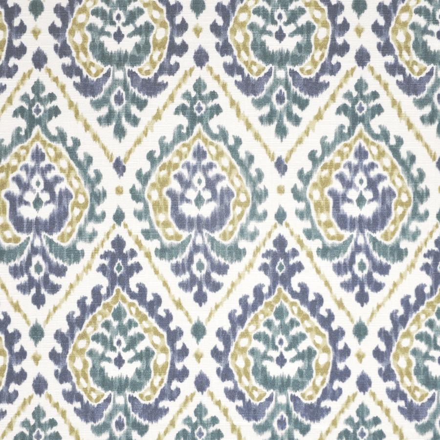 Lotus # 328 Lagoon by Maxwell Designer Fabric Color Theory-Vol.V Sorbet 100% COTTON SPAIN V-13.5"H-6.75" 54" - Swanky Fabrics -