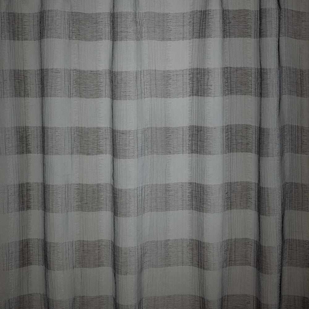 Lodi 2 Charcoal by Marcus William Designer Fabric KAI/MARCUS WILLIAM TWILIGHT 80%POL 20%LIN TURKEY Horizontal: 6.625 and Vertical: 5.5 110 in - Swanky Fabrics -