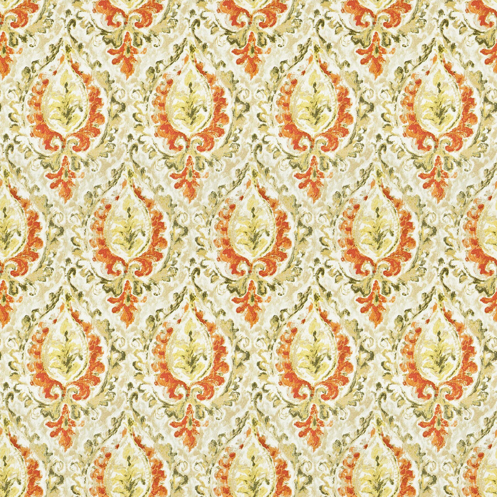 Lola 1 Curry by Stout Designer Fabric RAINBOW LIBRARY MANGO/CAYENNE 100%COT TURKMENISTAN FLAME RETARDANT-U.F.A.C. CLASS 1 FLAME RETARDANT-N.F.P.A. 260A CLASS 1 CATB 117-2013 WYZENBEEK 15 000 DOUBLE RUB WEAR TEST (HEAVY DUTY) </p><p>Repeat: 13.5 54 in - Swanky Fabrics -