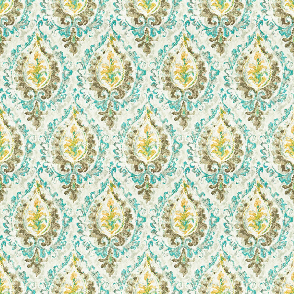 Lola 2 Lagoon by Stout Fabric Stout Fabric Lola 2 LagoonFabric RAINBOW LIBRARY AQUA/LAGOON TURKMENISTAN </p><p>Repeat: H: 6.750, V: 13.500 54 in - Fabric Carolina -