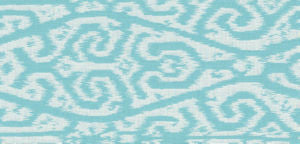 Loni Turquoise 65 by Norbar Designer Fabric SUNTASTIC 100% POLYACRYLIC GERMANY 6 3/4"V 14"H 54 - Swanky Fabrics -
