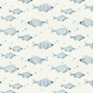 Looney 1 Blue by Stout Designer Fabric