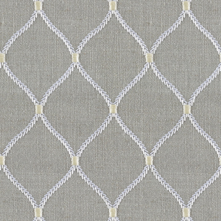 Lowell Chinchilla by Magnolia Designer Fabric - 20% Linen, 45% Viscose, 35% Polyester China Horizontal: 4.3 and Vertical: 5.1 50 - Swanky Fabrics -