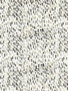 Jamboree Linen Print Greys LO50960005 by Grey Watkins Designer Fabric