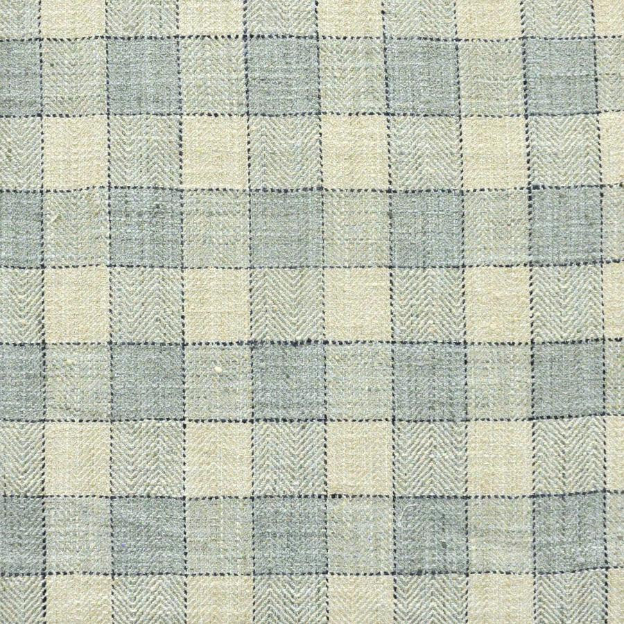 Lacrosse # 632 Aqua by Maxwell Designer Fabric Stripes & Checks Ii 100% POLYESTER INDIA V-3.37"H-3" 55.25" - Swanky Fabrics -