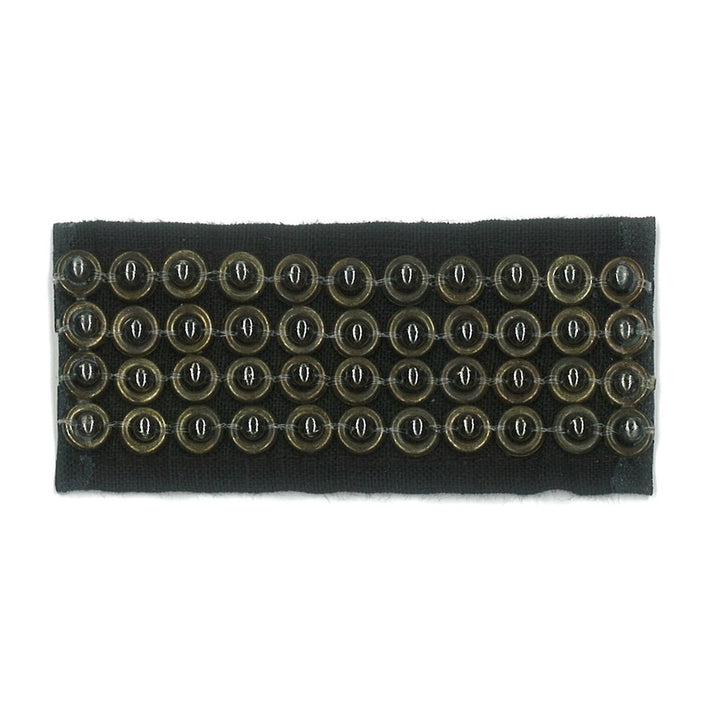 Lucretia 1 Ebony by Stout Trim Stout Trim Lucretia 1 EbonyTrim NEW WORLD TRIM VOLUME II INDIA </p><p>Repeat: H: 0.375, V: 0.375 1.5 in - Fabric Carolina -