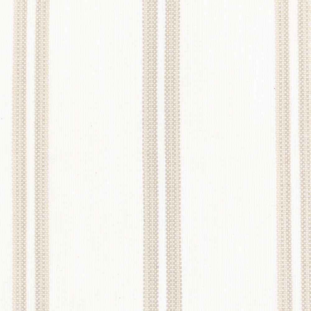 Lucy 4 Toast by Stout Designer Fabric JUST STRIPES NATURAL/CHARCOAL 64%POL 33%COT 2%SVI 1%LIN USA CATB 117-2013 MARTINDALE WEAR TEST (35 000 CIRCULAR RUBS) Horizontal: 0.000 and Vertical: 5.000 54 in - Swanky Fabrics -