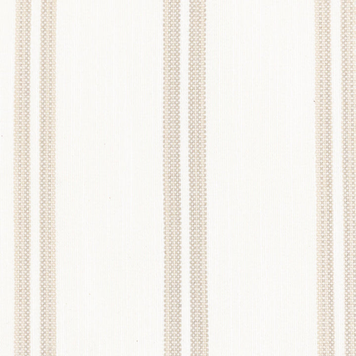Lucy 4 Toast by Stout Designer Fabric JUST STRIPES NATURAL/CHARCOAL 64%POL 33%COT 2%SVI 1%LIN USA CATB 117-2013 MARTINDALE WEAR TEST (35 000 CIRCULAR RUBS) Horizontal: 0.000 and Vertical: 5.000 54 in - Swanky Fabrics -