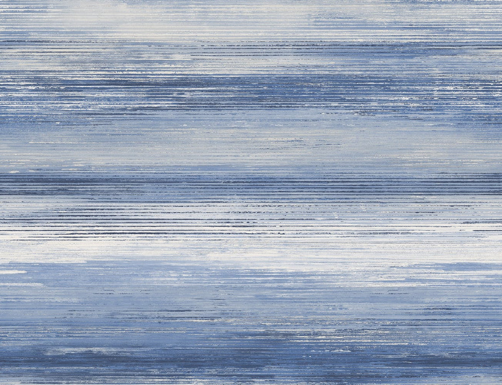 Sunset Stripes Moody Blue and Frost LW50402 by Seabrook Designs Designer Wallpaper