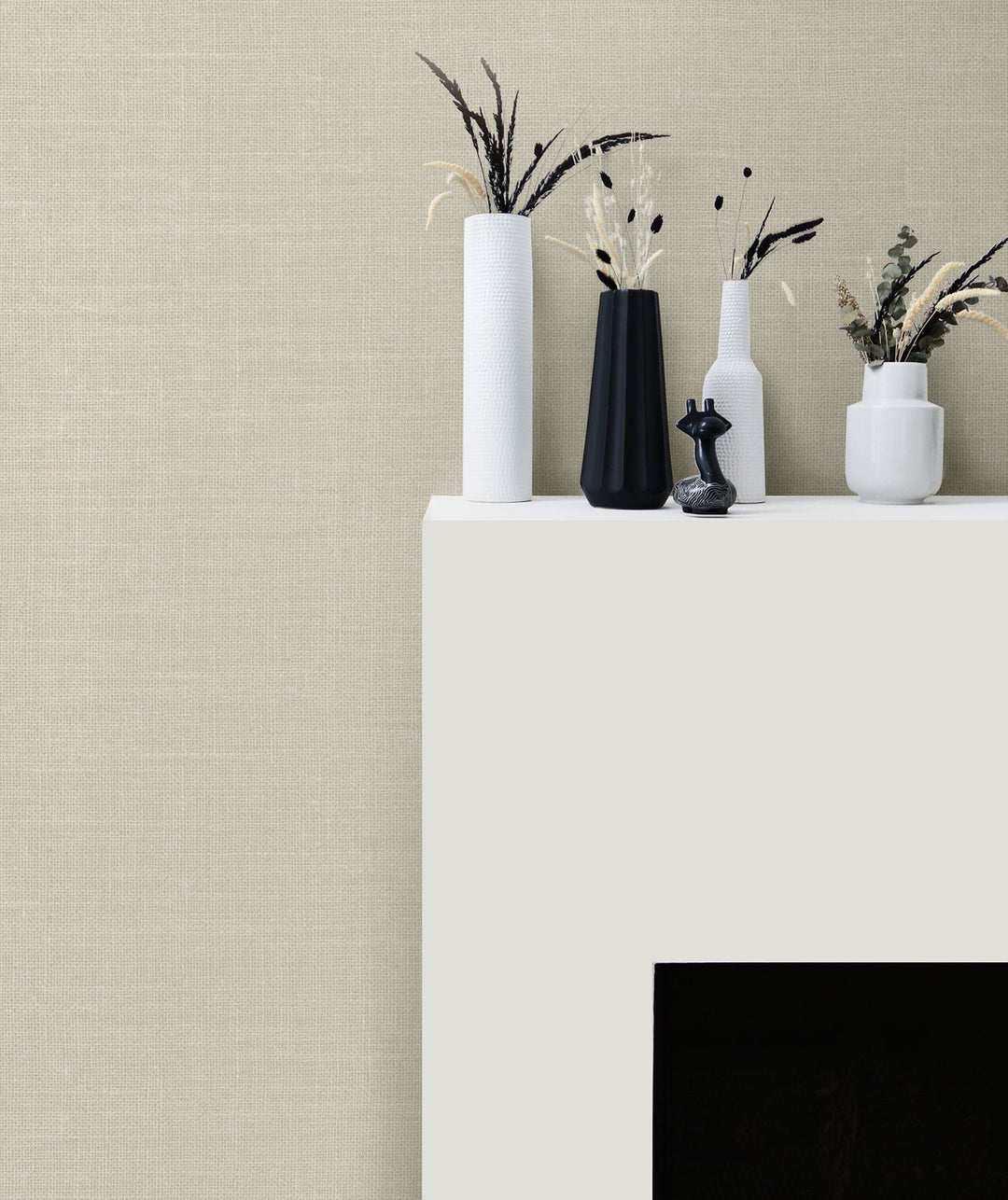 Hopsack Embossed Vinyl Pearl Gray LW51107 by Seabrook Designs Designer Wallpaper