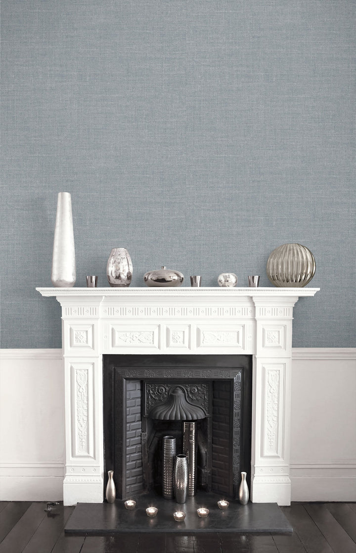 Hopsack Embossed Vinyl Storm Cloud LW51119 by Seabrook Designs Designer Wallpaper