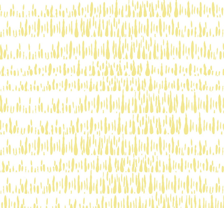 Brush Marks Buttercup and White LW51803 by Seabrook Designs Designer Wallpaper