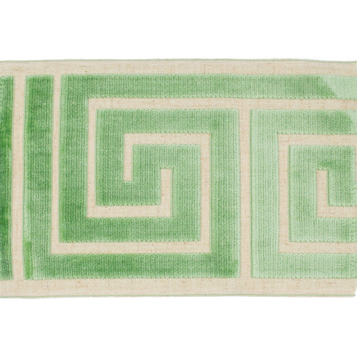 Labyrinth Caribbean Green by Europatex Designer Fabric Labyrinth 100% Polyester 7.00 inches - Swanky Fabrics -