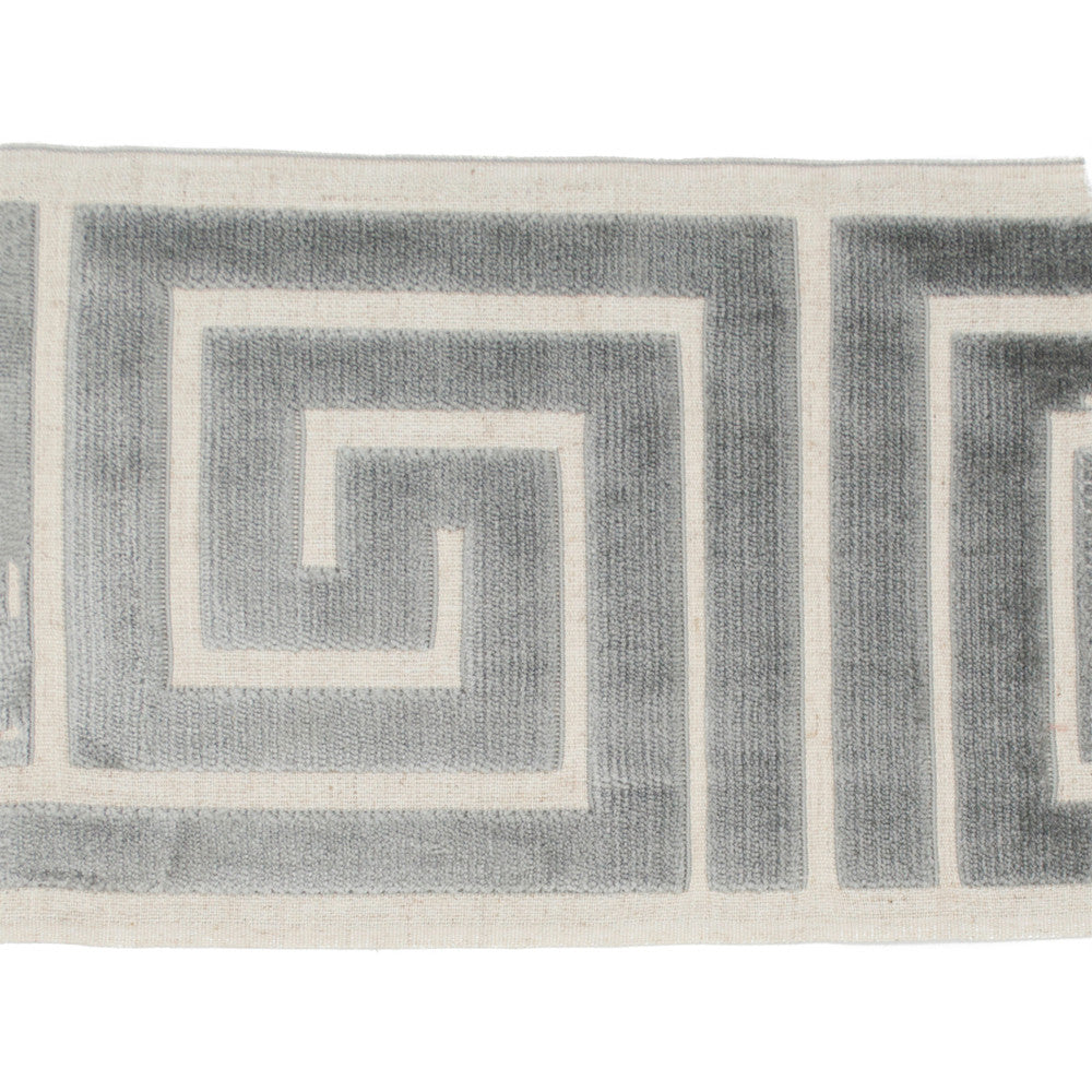 Labyrinth Gray by Europatex Designer Fabric Labyrinth 100% Polyester 7.00 inches - Swanky Fabrics -