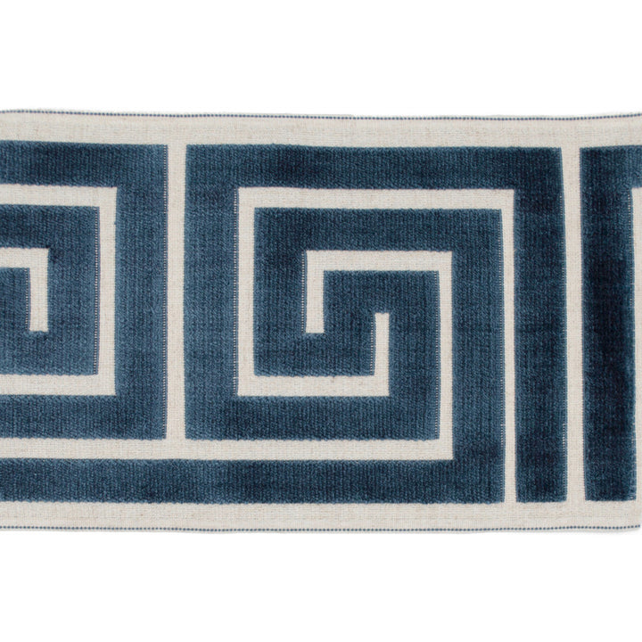 Labyrinth Marine by Europatex Designer Fabric Labyrinth 100% Polyester 7.00 inches - Swanky Fabrics -
