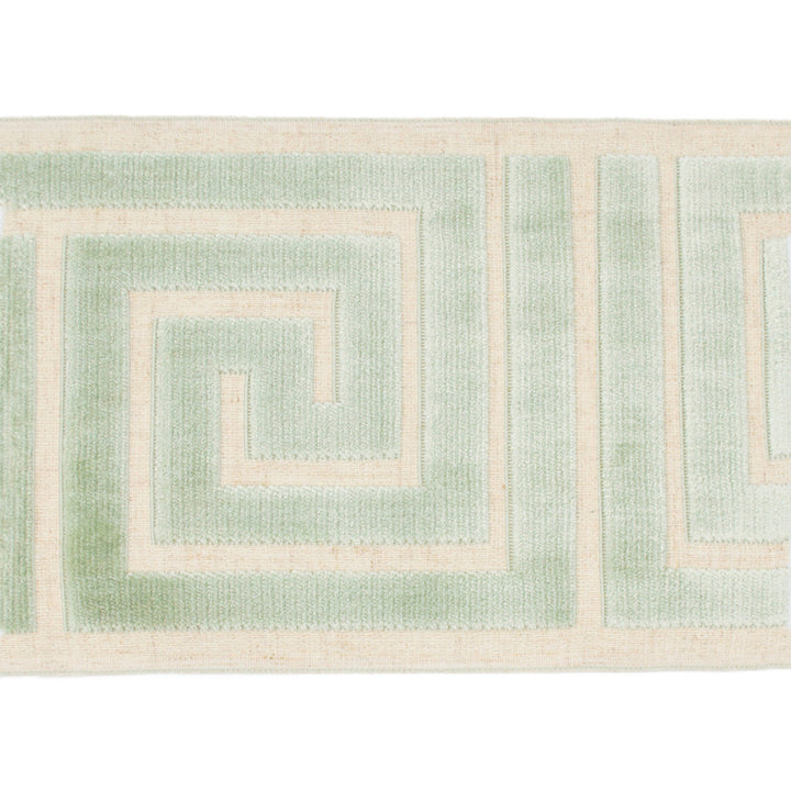 Labyrinth Sea Green by Europatex Designer Fabric Labyrinth 100% Polyester 7.00 inches - Swanky Fabrics -