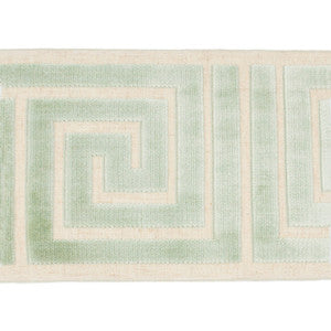 Labyrinth Sea Green by Europatex Designer Fabric